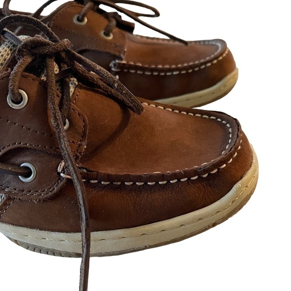 Bjorndal size 7 Chesapeake 131009 brown boat shoes GUC - Picture 3 of 15